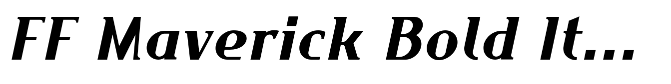 FF Maverick Bold Italic